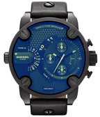 Diesel DZ7257 Little Daddy Chronograph Men's Watch – Blue Dial & Black Leather StrapDiesel DZ7257 Little Daddy Chronograph Men's Watch – Blue Dial & Black Leather Strap
