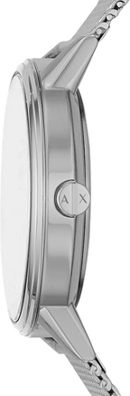Armani Exchange Cayde AX2714 Men's Chronograph – Black Dial with Silver Mesh Stainless Steel Strap