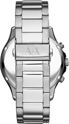 Armani Exchange Hampton AX2152 Men's Chronograph Watch – Black Dial with Silver Stainless Steel Strap