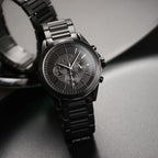 Armani Exchange Drexler AX2601 Men's Chronograph Watch – Black Dial with Black Stainless Steel Strap