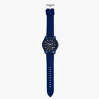 Men's Armani Exchange Outerbanks Chronograph Watch AX1327 – Blue Dial with Blue Silicone Strap