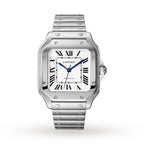 Santos de Cartier Medium Model | 35mm, Steel, Silver Dial
