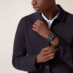Santos de Cartier Large Model | 40mm, Two-Tone Steel & ADLC, Rubber, Black Dial