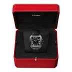 Santos de Cartier Large Model | 40mm, Two-Tone Steel & ADLC, Rubber, Black Dial