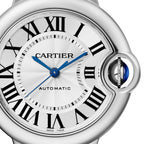 Ballon Bleu de Cartier 33 | 33mm, Steel, Alligator Leather, Silver Dial