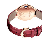 Ballon Bleu de Cartier 33 | 33mm, 18K Rose Gold, Alligator Leather, Silver Dial