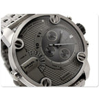 Diesel DZ7263 Little Daddy Dual Time Chronograph Men's Watch – Grey Dial & Stainless Steel Strap