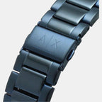 Armani Exchange Hampton AX2430 Men's Chronograph Watch – Blue Dial with Blue Stainless Steel Strap