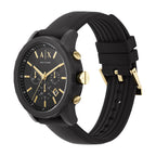 Armani Exchange Outerbanks AX7105 Men's Chronograph Watch – Black Dial with Black Stainless Steel Strap