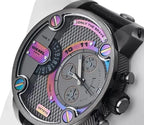 Diesel DZ7270 Badass Chronograph Men's Watch – Anthracite Dial & Black Leather Strap