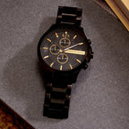 Armani Exchange Hampton AX2164 Men's Chronograph Watch – Black Dial with Black Stainless Steel Strap