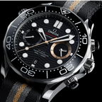 OMEGA Seamaster Diver 300M Chronograph 007 First Light 44mm - Black on Fabric Strap