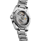 longines Conquest 34mm - White, Mother-of-Pearl w/ Diamonds on Bracelet