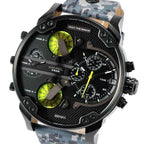 Diesel DZ7311 Big Daddy Chronograph Men's Watch – Black Dial & Black Leather Strap