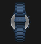 Armani Exchange Hampton AX2430 Men's Chronograph Watch – Blue Dial with Blue Stainless Steel Strap