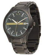 Armani Exchange Hampton AX2407 Men's Watch – Sleek Black Dial with Black Stainless Steel Bracelet