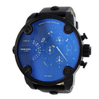 Diesel DZ7257 Little Daddy Chronograph Men's Watch – Blue Dial & Black Leather StrapDiesel DZ7257 Little Daddy Chronograph Men's Watch – Blue Dial & Black Leather Strap