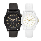Armani Exchange Outerbanks AX7105 Men's Chronograph Watch – Black Dial with Black Stainless Steel Strap