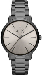Armani Exchange Cayde AX2722 Men's Analog Watch – Grey Dial with Matching Grey Stainless Steel Strap