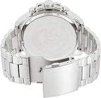 Diesel DZ4477 Mega Chief Chronograph Men's Watch – White Dial & Silver Stainless Steel Strap