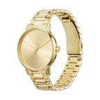 Armani Exchange Cayde AX2707 Men's Analog Watch – Gold Dial with Coordinated Gold Stainless Steel Strap
