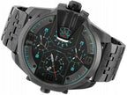Diesel DZ7372 Uber Chief Chronograph Men's Watch – Black Dial & Grey Stainless Steel Strap