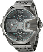 Diesel DZ7372 Uber Chief Chronograph Men's Watch – Black Dial & Grey Stainless Steel Strap