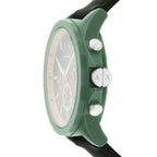 Armani Exchange Outerbanks AX1348 Men's Chronograph Watch – Black Dial with Black Silicone Strap