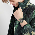 Armani Exchange Outerbanks AX1348 Men's Chronograph Watch – Black Dial with Black Silicone Strap