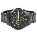 Armani Exchange Hampton AX2164 Men's Chronograph Watch – Black Dial with Black Stainless Steel Strap