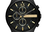 Armani Exchange Hampton AX2164 Men's Chronograph Watch – Black Dial with Black Stainless Steel Strap