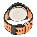 Diesel DZ4476 Mega Chief Chronograph Men's Watch – Black Dial & Brown Leather Strap
