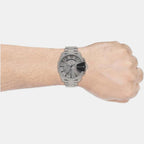 Diesel DZ4501 Mega Chief Chronograph Men's Watch – Silver Dial & Silver Stainless Steel Strap