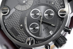 Diesel DZ7263 Little Daddy Dual Time Chronograph Men's Watch – Grey Dial & Stainless Steel Strap