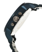 Diesel DZ7414 Daddy 2.0 Chronograph Men's Watch – Grey Dial & Blue Stainless Steel Strap