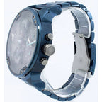 Diesel DZ7414 Daddy 2.0 Chronograph Men's Watch – Grey Dial & Blue Stainless Steel Strap