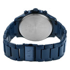 Armani Exchange Hampton AX2430 Men's Chronograph Watch – Blue Dial with Blue Stainless Steel Strap