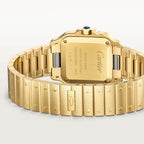 Santos De Cartier Small Model | 27mm, 18K Yellow Gold, Silver Dial