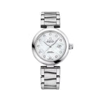 OMEGA De Ville Ladymatic 34mm - White, Mother-of-Pearl w/ Diamonds on Bracelet