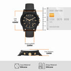 Armani Exchange Outerbanks AX7105 Men's Chronograph Watch – Black Dial with Black Stainless Steel Strap
