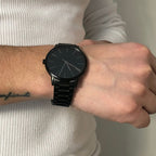 Armani Exchange Cayde AX2701 Men's Analog Watch – Black Dial with Black Stainless Steel Strap