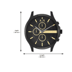 Armani Exchange Hampton AX2164 Men's Chronograph Watch – Black Dial with Black Stainless Steel Strap