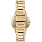 Armani Exchange Cayde AX2707 Men's Analog Watch – Gold Dial with Coordinated Gold Stainless Steel Strap