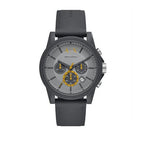Armani Exchange Outerbanks AX7123 Men's Chronograph Watch – Grey Dial with Grey Silicone Strap