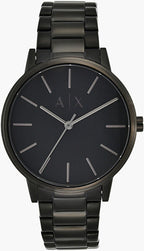 Armani Exchange Cayde AX2701 Men's Analog Watch – Black Dial with Black Stainless Steel Strap