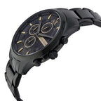 Armani Exchange Hampton AX2164 Men's Chronograph Watch – Black Dial with Black Stainless Steel Strap