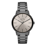 Armani Exchange Cayde AX2722 Men's Analog Watch – Grey Dial with Matching Grey Stainless Steel Strap