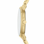 Armani Exchange Cayde AX2707 Men's Analog Watch – Gold Dial with Coordinated Gold Stainless Steel Strap