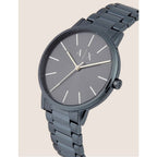 Armani Exchange Cayde AX2702 Men's Analog Watch – Blue Dial with Matching Blue Stainless Steel Strap