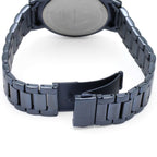 Armani Exchange Cayde AX2702 Men's Analog Watch – Blue Dial with Matching Blue Stainless Steel Strap